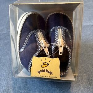 Gold Bug Blue Baby Shoes /Sneakers, 6 - 9 Months Style 26622 Baby Shower Gift